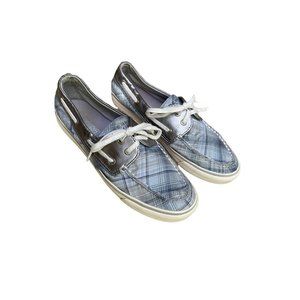 Beautiful Blue Sperry Slip On shoe women's size 8 1/2